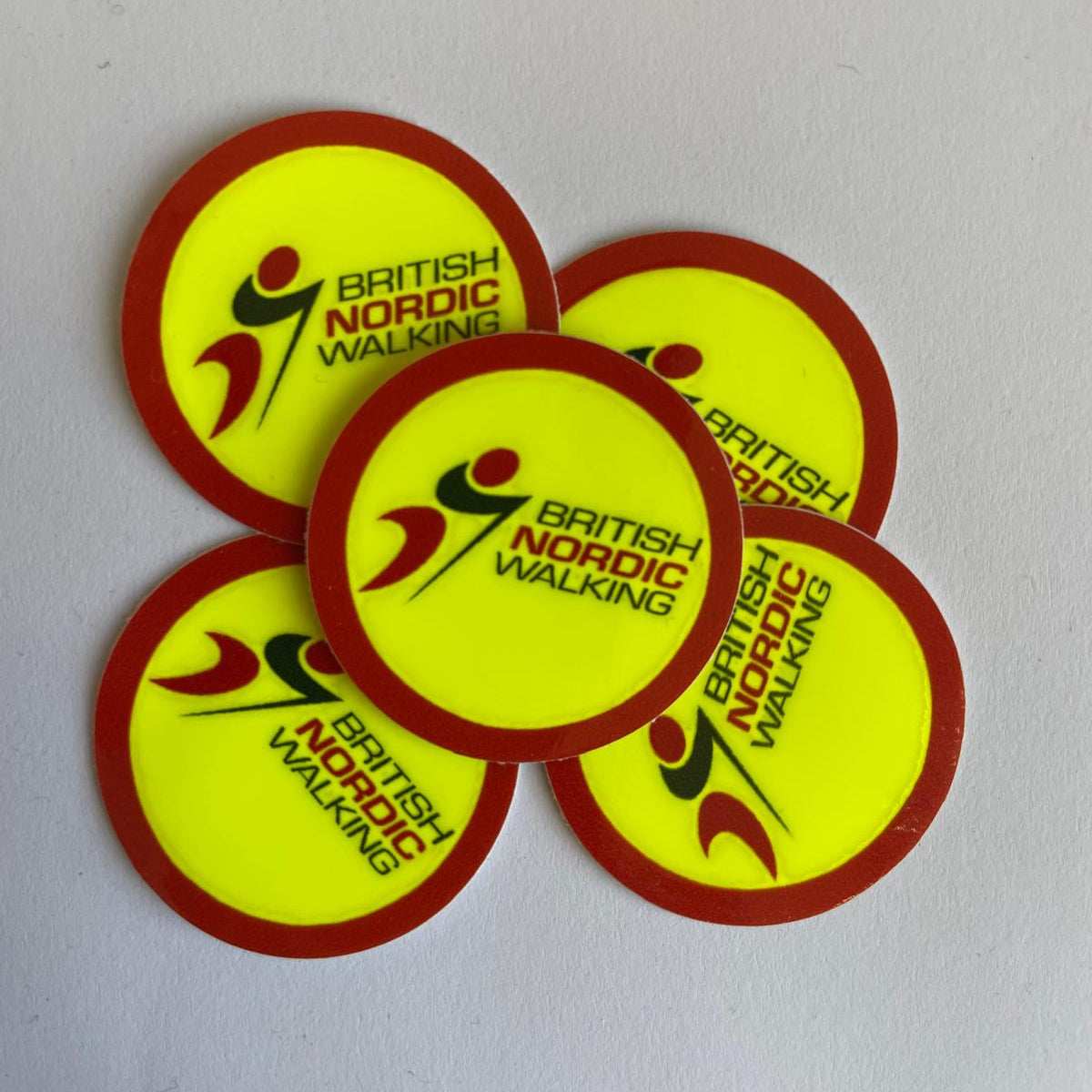 Fluorescent BNW Nordic Walking Pole Stickers