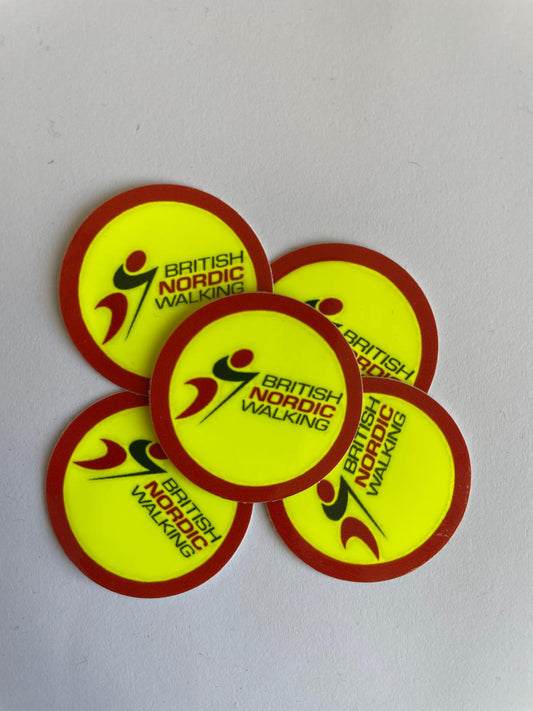 Fluorescent BNW Nordic Walking Pole Stickers
